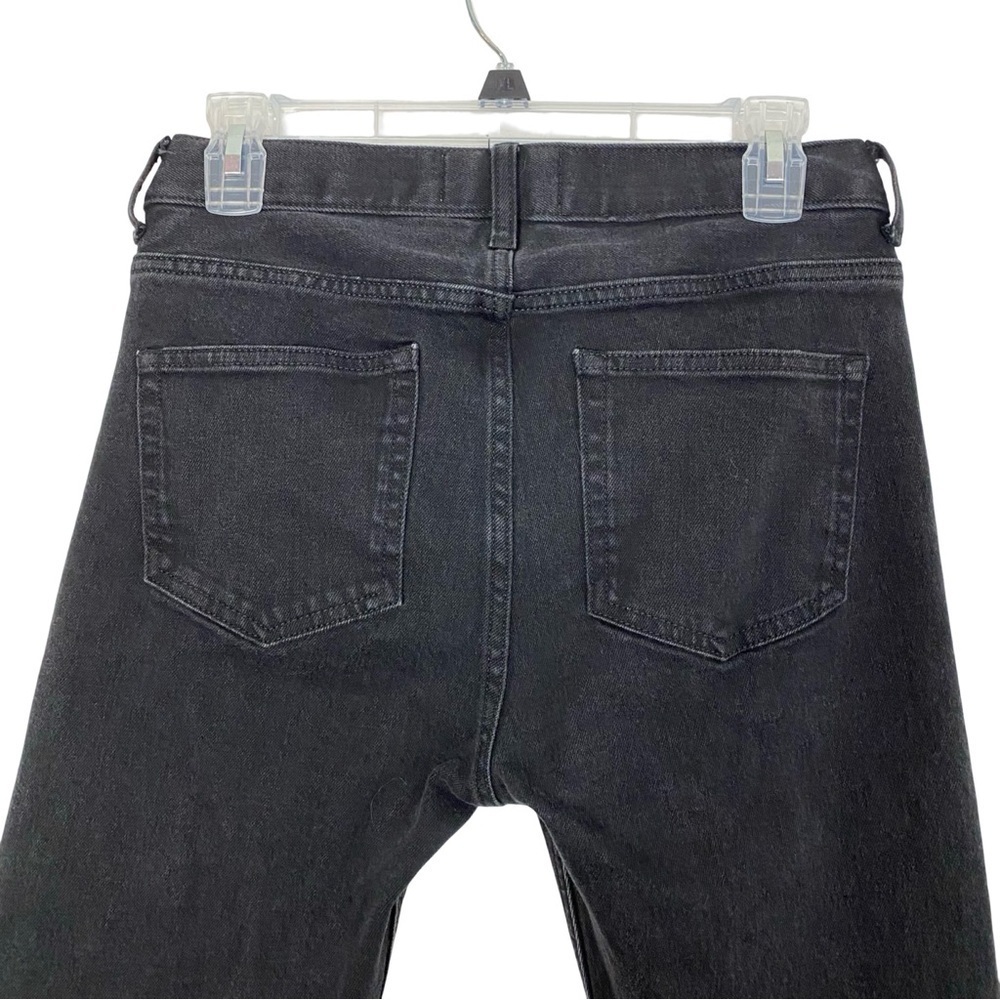 Everlane Jeans Womens 26 XS High Rise Regular Black Slim Straight Soft Stretch - Picture 3 of 7